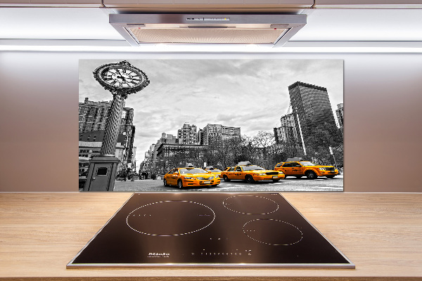 Achterwand keuken New Yorkse taxi's