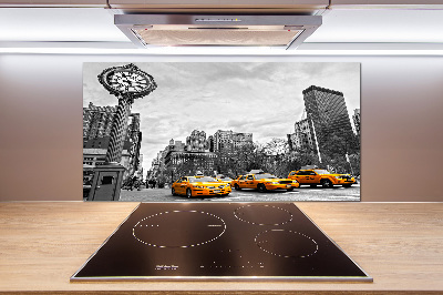 Achterwand keuken New Yorkse taxi's