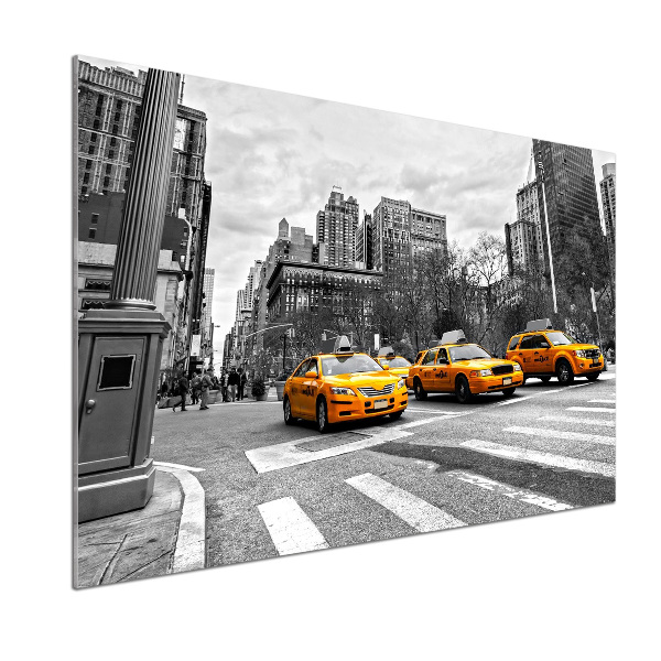 Achterwand keuken New Yorkse taxi's