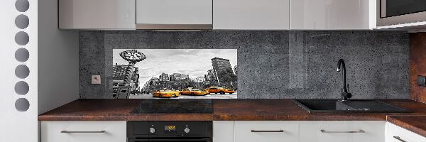 Achterwand keuken New Yorkse taxi's