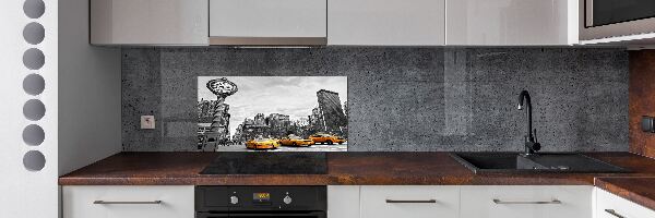 Achterwand keuken New Yorkse taxi's