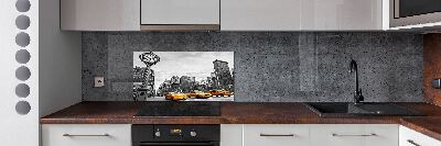 Achterwand keuken New Yorkse taxi's