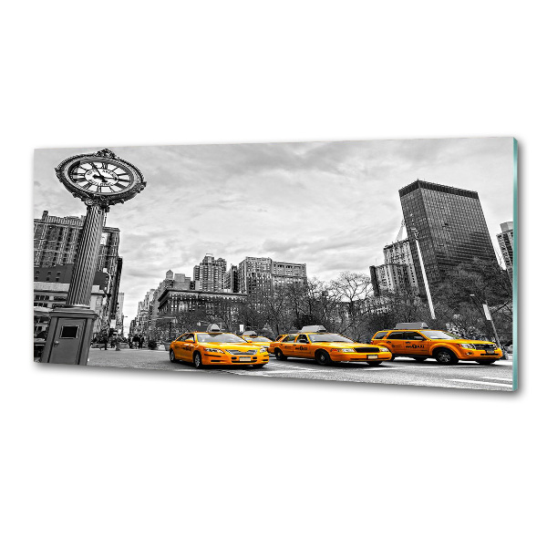 Achterwand keuken New Yorkse taxi's