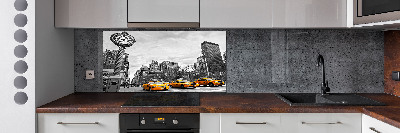 Achterwand keuken New Yorkse taxi's