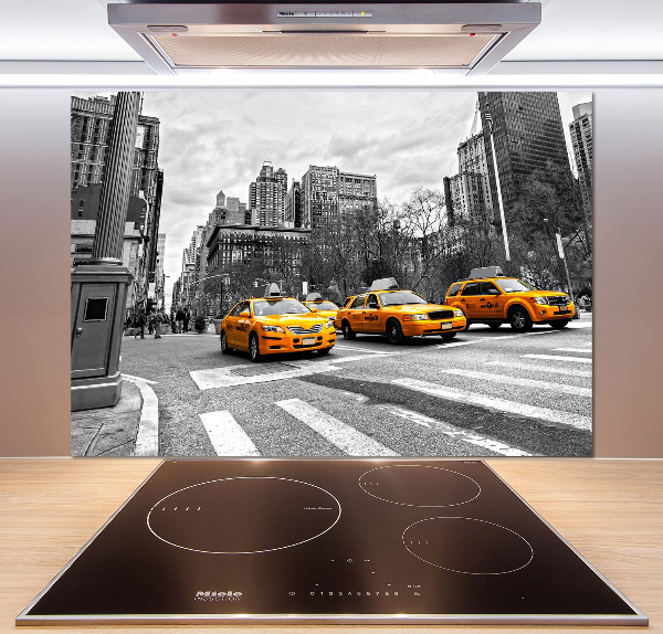 Achterwand keuken New Yorkse taxi's