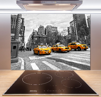 Achterwand keuken New Yorkse taxi's