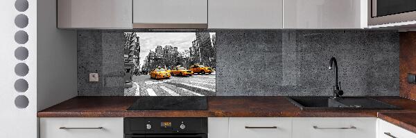 Achterwand keuken New Yorkse taxi's
