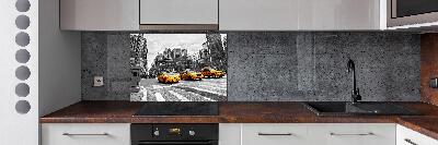Achterwand keuken New Yorkse taxi's