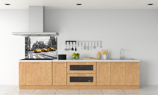Achterwand keuken New Yorkse taxi's