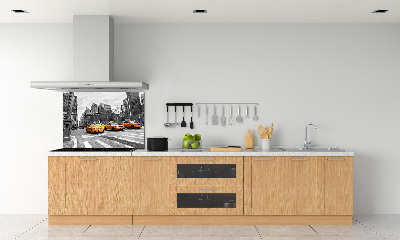 Achterwand keuken New Yorkse taxi's