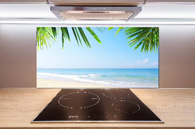 Glazen achterwand keuken Tropisch strand