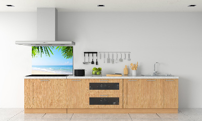 Glazen achterwand keuken Tropisch strand