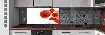 Keuken achterwand Klaprozen