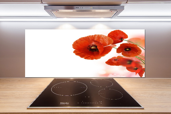 Keuken achterwand Klaprozen