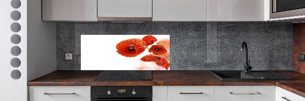 Keuken achterwand Klaprozen