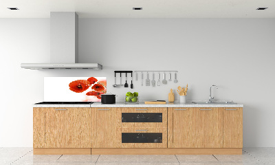 Keuken achterwand Klaprozen