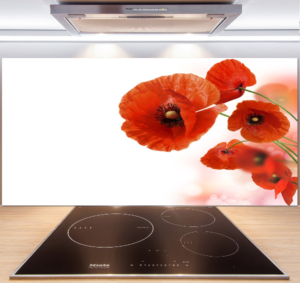 Keuken achterwand Klaprozen