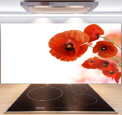 Keuken achterwand Klaprozen