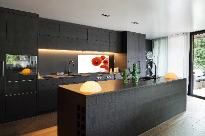 Keuken achterwand Klaprozen