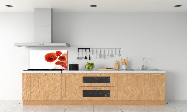 Keuken achterwand Klaprozen