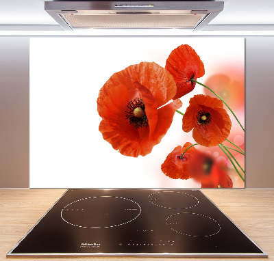 Keuken achterwand Klaprozen
