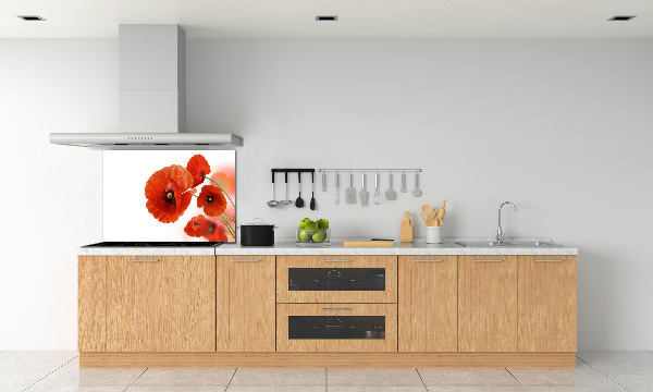 Keuken achterwand Klaprozen
