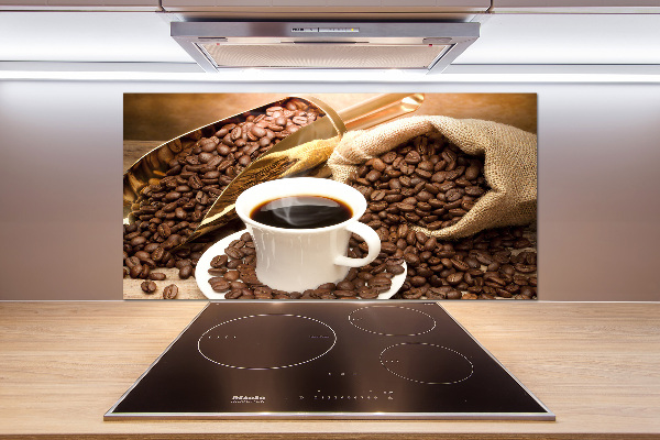 Achterwand keuken Een kopje koffie