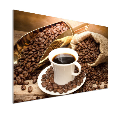 Achterwand keuken Een kopje koffie