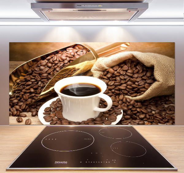 Achterwand keuken Een kopje koffie
