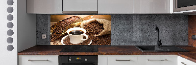 Achterwand keuken Een kopje koffie
