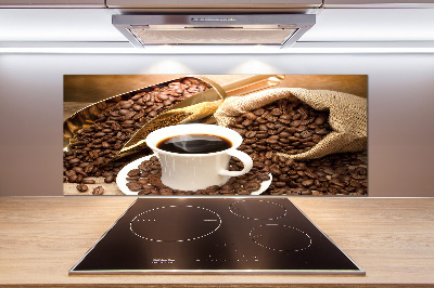Achterwand keuken Een kopje koffie