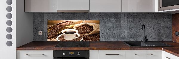 Achterwand keuken Een kopje koffie