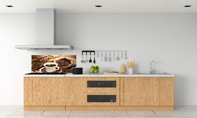 Achterwand keuken Een kopje koffie