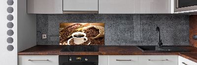 Achterwand keuken Een kopje koffie