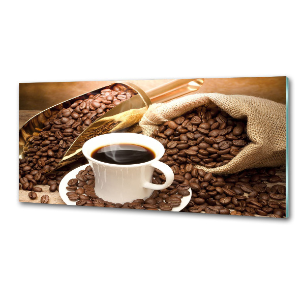 Achterwand keuken Een kopje koffie