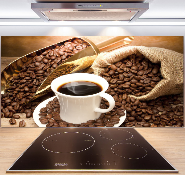 Achterwand keuken Een kopje koffie