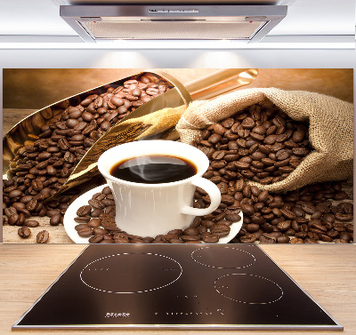 Achterwand keuken Een kopje koffie