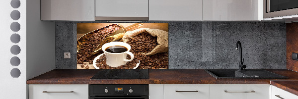 Achterwand keuken Een kopje koffie