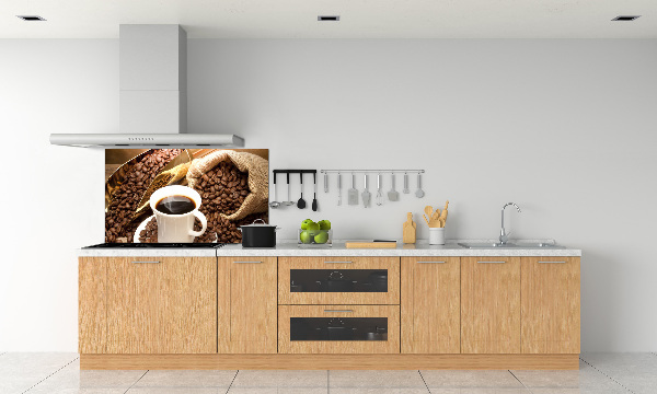 Achterwand keuken Een kopje koffie