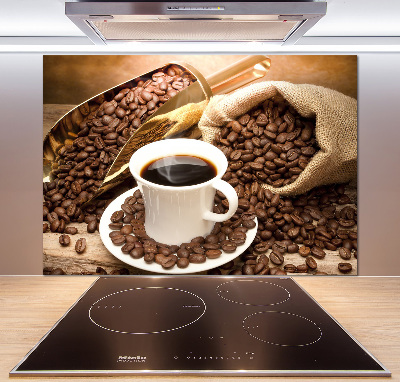 Achterwand keuken Een kopje koffie