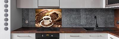 Achterwand keuken Een kopje koffie
