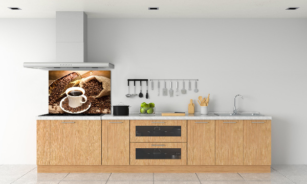 Achterwand keuken Een kopje koffie