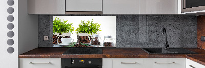 Panel do kuchni Motyw domu z kawą