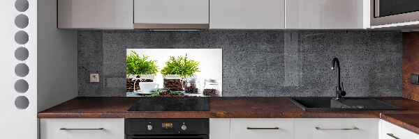 Spatscherm keuken Koffiehuisthema