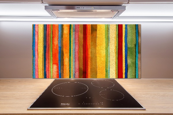 Keuken achterwand Kleurrijke strepen