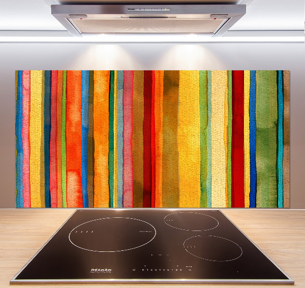 Keuken achterwand Kleurrijke strepen