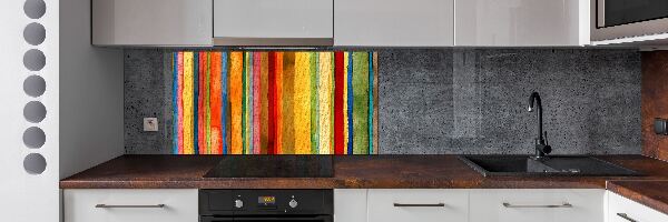 Keuken achterwand Kleurrijke strepen
