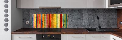 Keuken achterwand Kleurrijke strepen