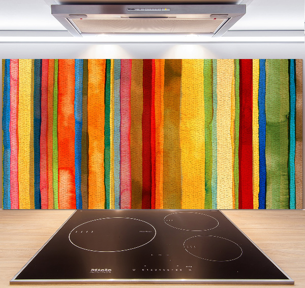 Keuken achterwand Kleurrijke strepen