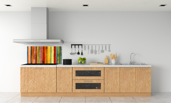 Keuken achterwand Kleurrijke strepen